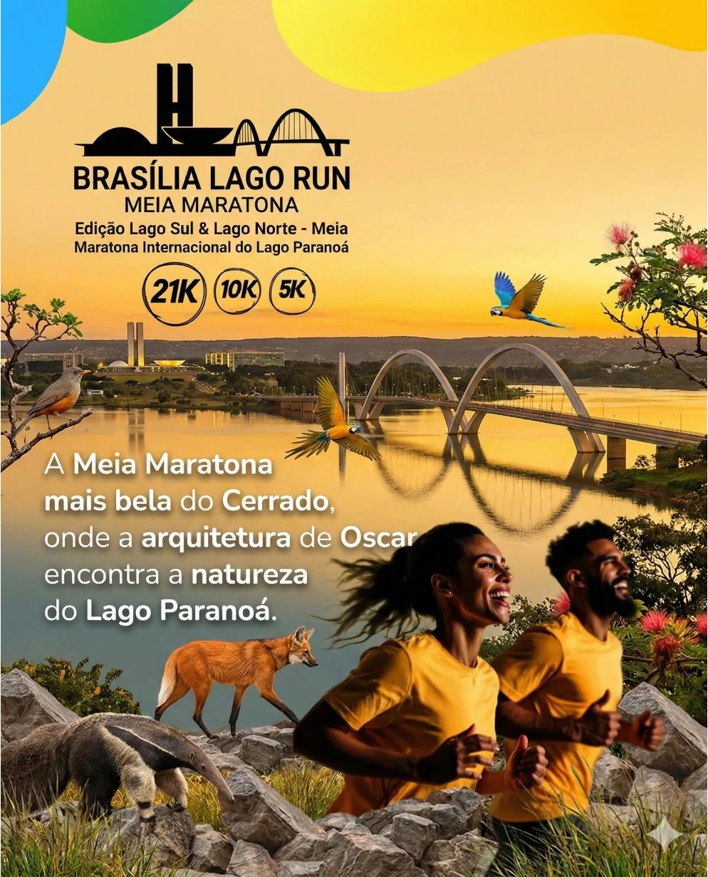 Meia Maratona de Brasília no Lago Sul e Lago Norte